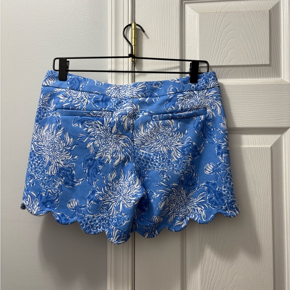 Lilly Pulitzer Buttercup Knit Short Boca Blue Croc It And Lock It Size 2 - Picture 3 of 5